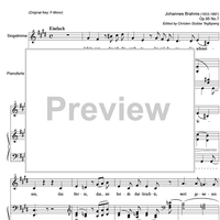 Schön war, das ich dir weihte Op.95 No. 7