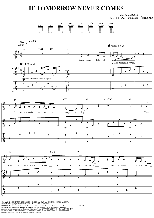 If Tomorrow Never Comes