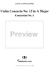 Violin Concerto No. 12 in A Major, Op. 79 - Violin