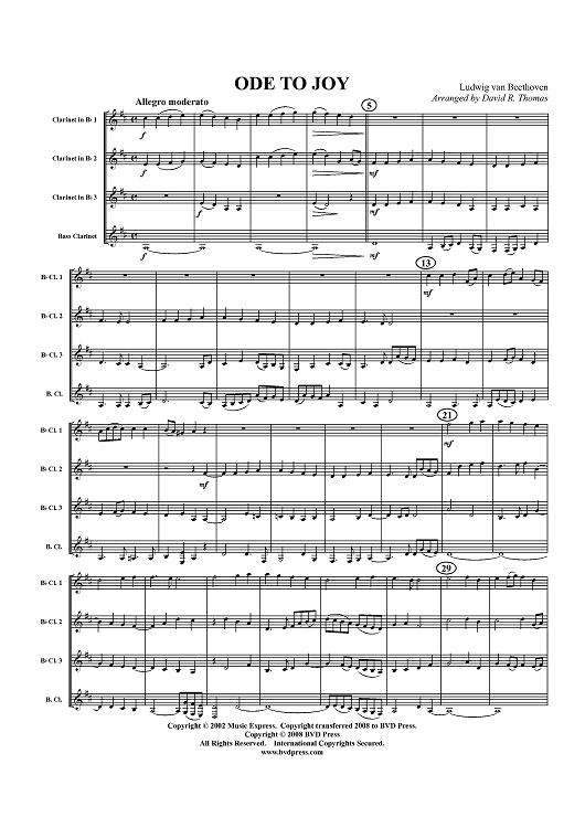 Ode to Joy - Score