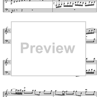 Suite  4 F Major BWV 809 - Score
