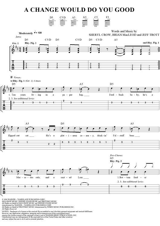 A Change Would Do You Good