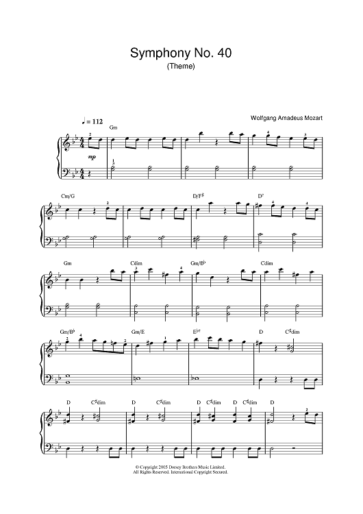 Symphony No. 40 (Theme)