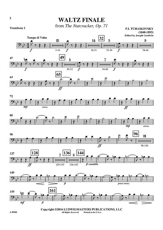 Waltz Finale from The Nutcracker, Op. 71 - Trombone 1