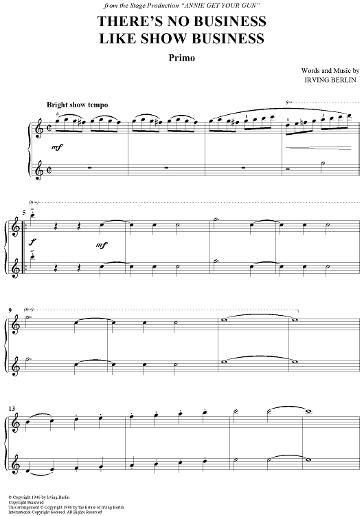 There's No Business Like Show Business