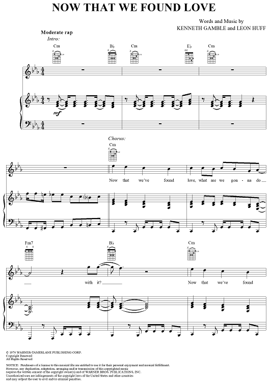 Now That We Found Love