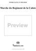 Marche du Regiment de la Calote - Score