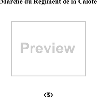 Marche du Regiment de la Calote - Score
