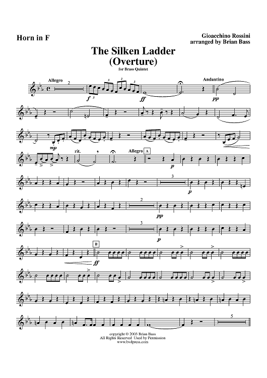 The Silken Ladder Overture - Horn