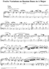 Twelve Variations on Russian Dance in A Major, WoO 71