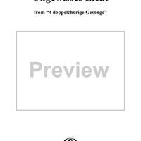 4 doppelchörige Gesänge, Op. 141: No. 2, Ungewisses Licht