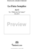 "Bella cosa è far l'amore", No. 1 from "La Finta Semplice", Act 1, K46a (K51) - Full Score