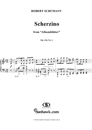Albumblätter, No. 3: Scherzino