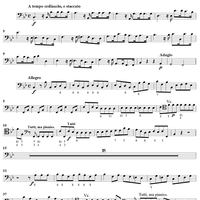 Concerto for Organ in Bb Major, Op 4, No. 2 (HMV 290) - Cello/Bass/Continuo