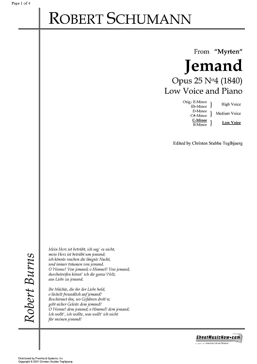 Jemand Op.25 No. 4