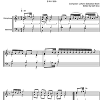 Suite  4 F Major BWV 809 - Marimba & Vibraphone