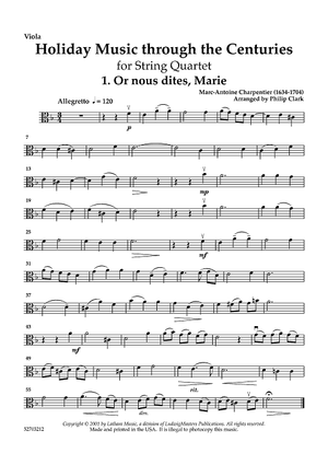 Holiday Music through the Centuries - Viola
