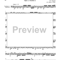 Concerto Grosso, Op. 3, No. 2 - Largo - Trombone