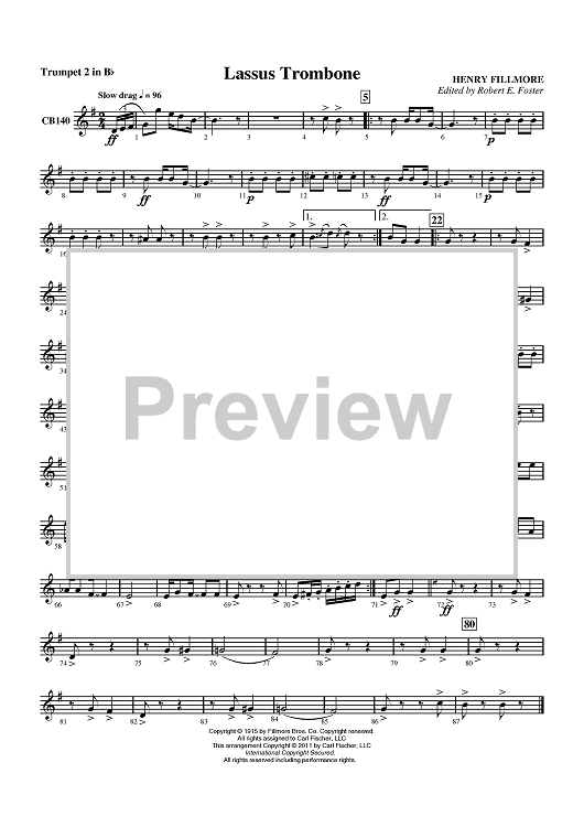 Lassus Trombone - Trumpet 2 in Bb