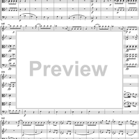 String Quintet No. 1 in B-Flat Major, K174 - Score