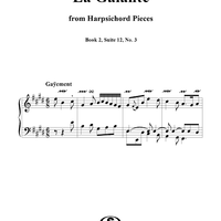 Harpsichord Pieces, Book 2, Suite 12, No.3:  La Galante
