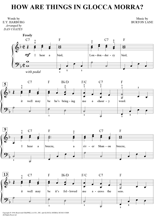 How Are Things in Glocca Morra?