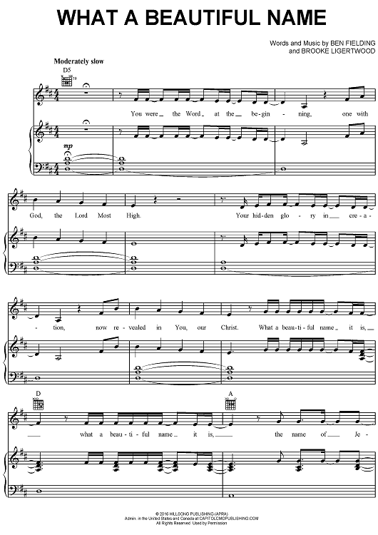 What A Beautiful Name