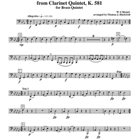 Menuetto from Clarinet Quintet, K. 581 - Tuba