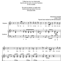 T'offesi ben mio - Score