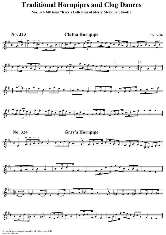 Nos. 323-340: Hornpipes and Clog Dances