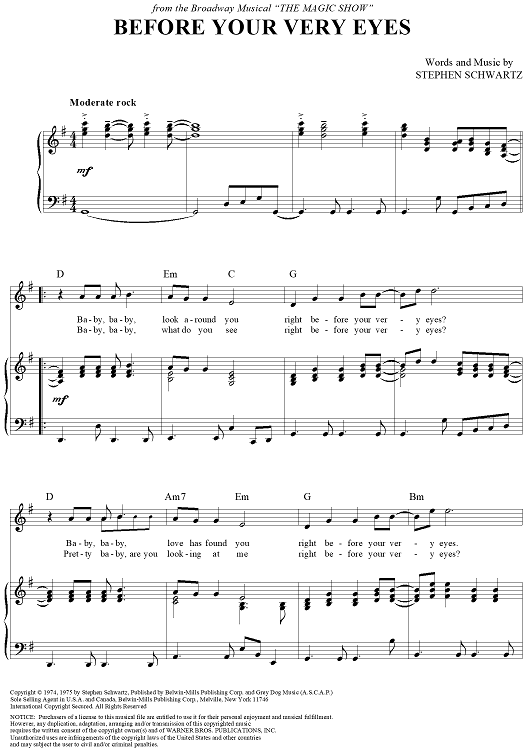 Before Your Very Eyes