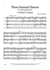 Three Sensual Dances - Score