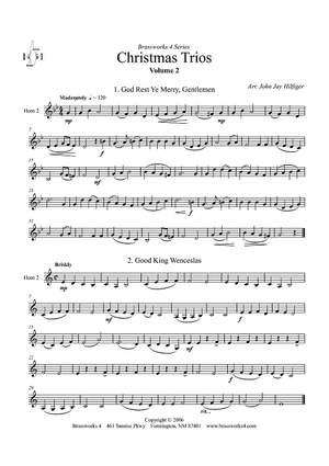 Christmas Trios, Volume 2 - Horn 2