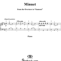 Minuet, from the Overture to "Samson"