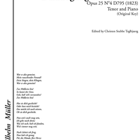 Danksagung an den Bach Op.25 No. 4 D795