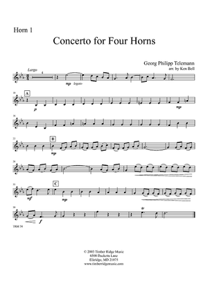 Concerto for Four Horns - Horn 1
