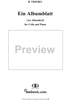 Ein Albumblatt (An Albumleaf), Op. 5 - Piano Score