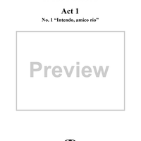 Intendo, amico rio, No. 1 from "Il Re Pastore", Act 1 (K208) - Full Score