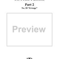 St. John Passion: Part II, No. 20, "Erwäge"