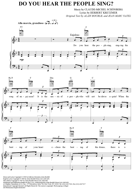 Do You Hear The People Sing?
