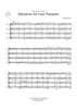 Salutation For Four Trumpets - Score
