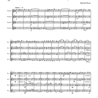 Salutation For Four Trumpets - Score