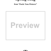 Spring Song, No. 4 from "Poetic Tone Pictires", Op. 85