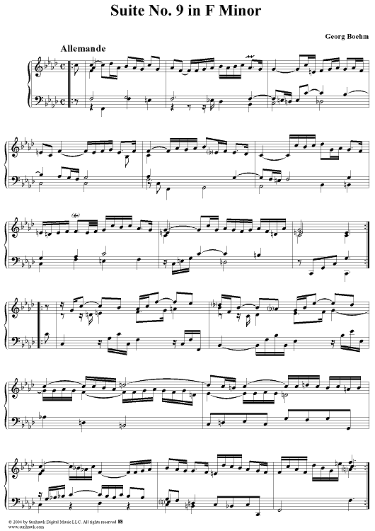 Suite No. 9 in F Minor