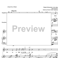 Der Nussbaum Op.25 No. 3