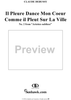 Il pleure dans mon coeur comme il pleut sur la ville - No. 2 from "Ariettes oubliées" - L60