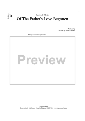 Of the Father's Love Begotten - Cornet 2 in B-flat