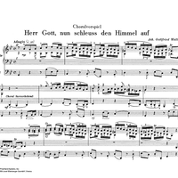 Choral Prelude on "Herr Gott, nun schleuss den Himmel auf"