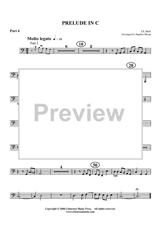 Prelude in C - Tuba 1