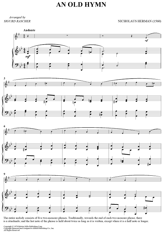 An Old Hymn